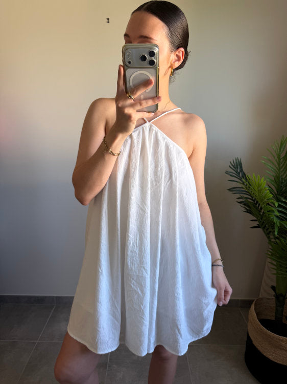 Robe courte dos croisé