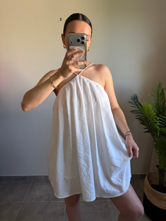 Robe courte dos croisé
