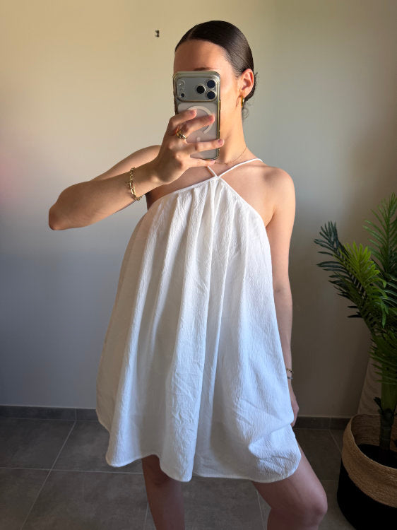 Robe courte dos croisé