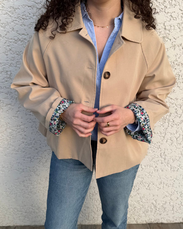 Trench court doublure liberty
