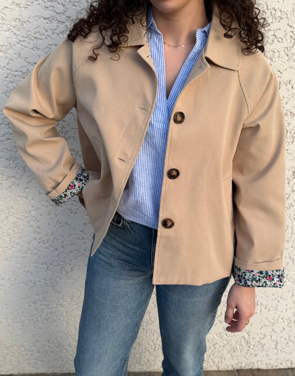 Trench court doublure liberty