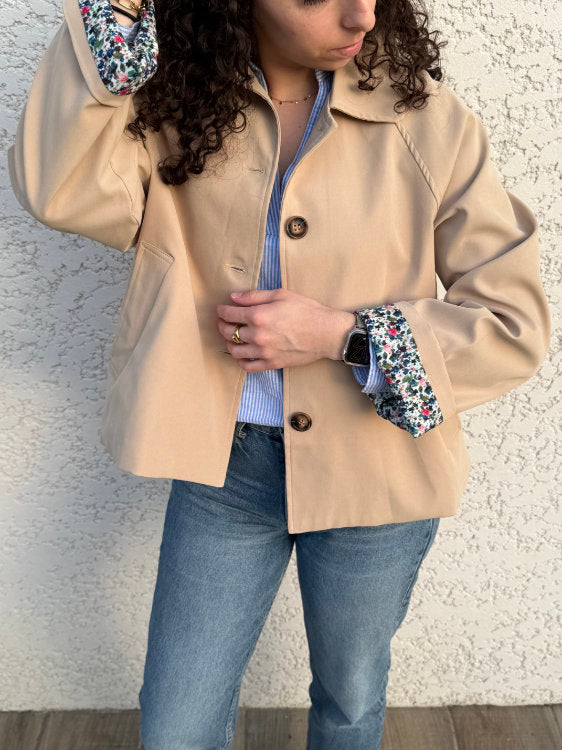 Trench court doublure liberty