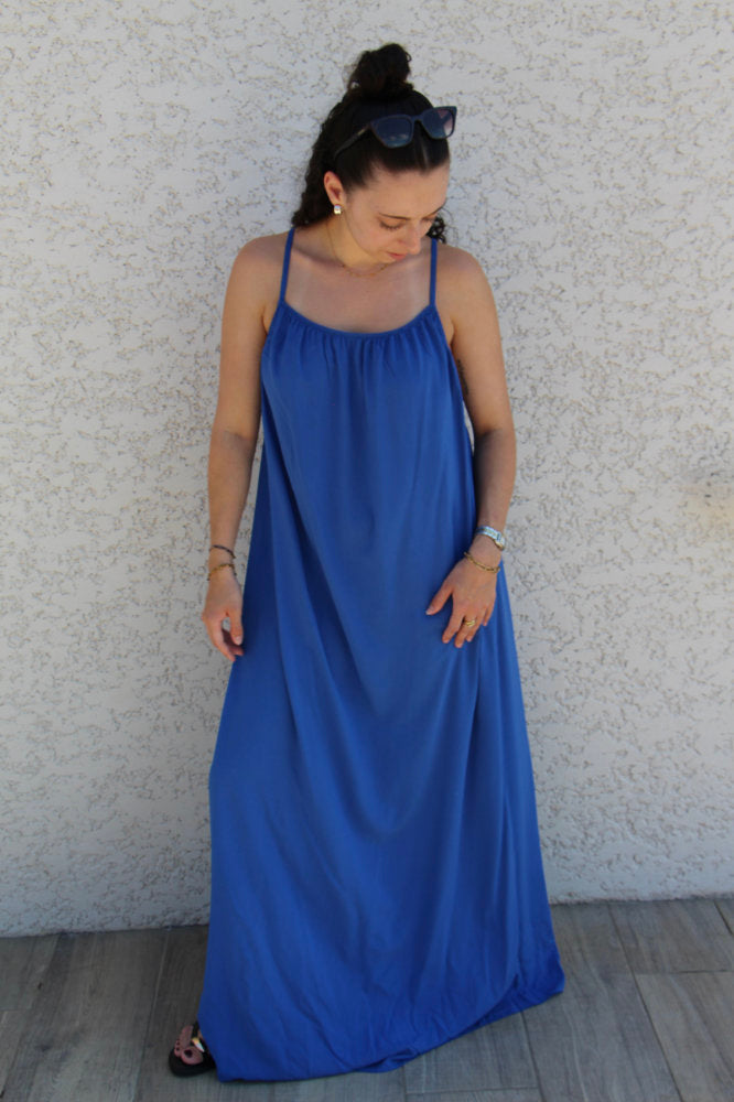 Robe longue à bretelles