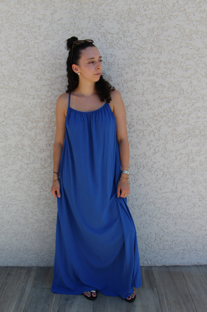 Robe longue à bretelles