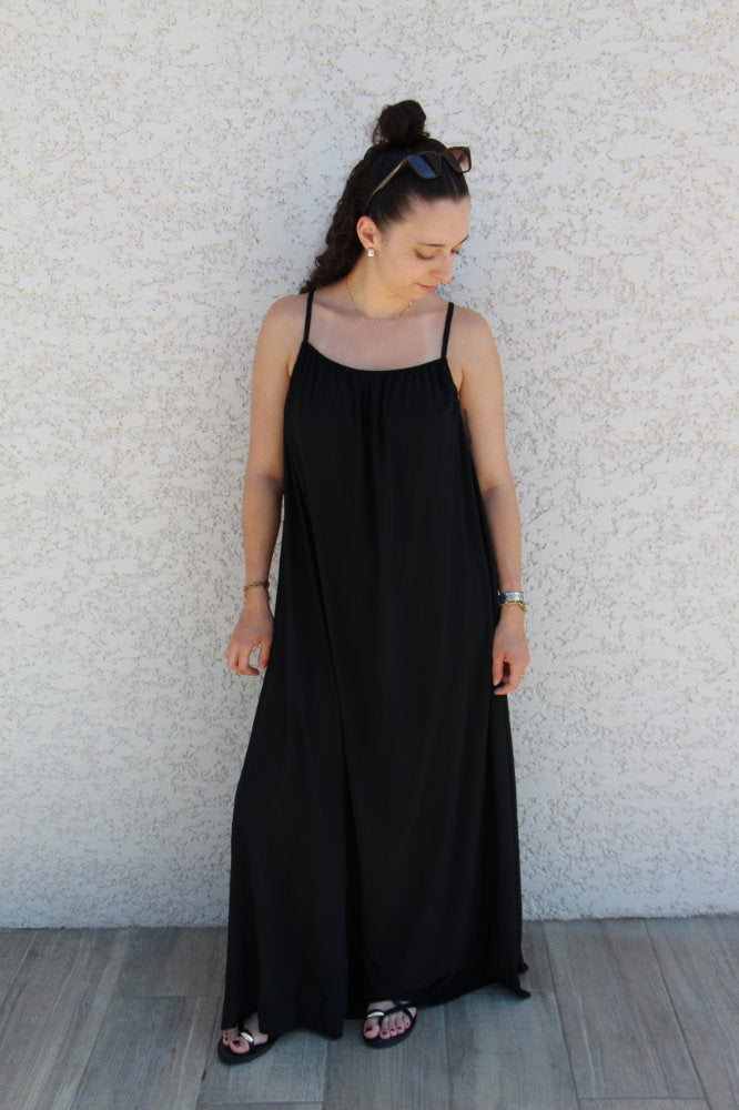 Robe longue à bretelles