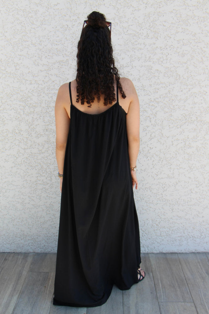 Robe longue à bretelles