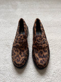 Mocassins imprimé léopard à plateforme