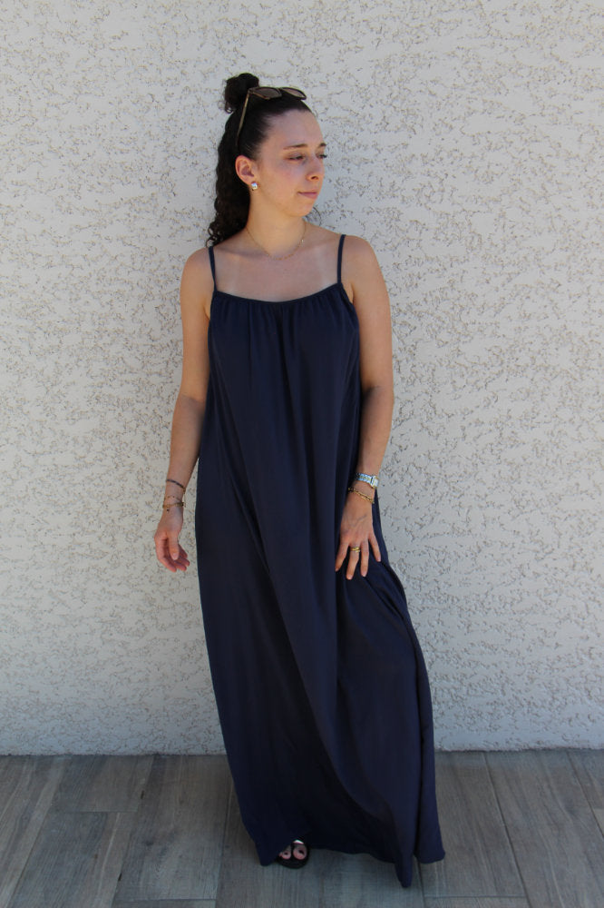 Robe longue à bretelles
