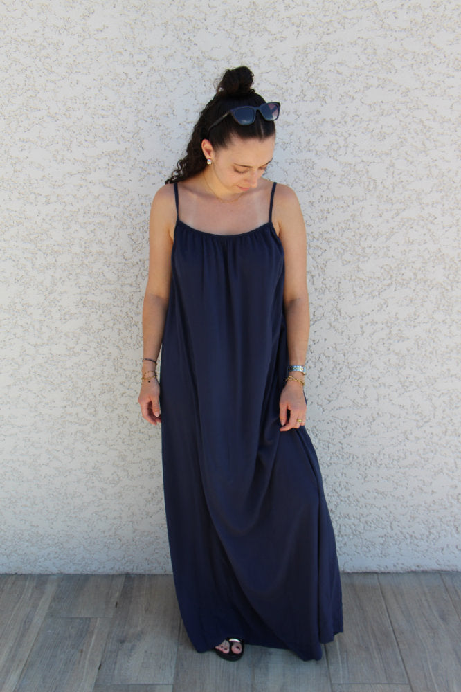 Robe longue à bretelles