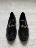 Mocassins avec boucle dorée