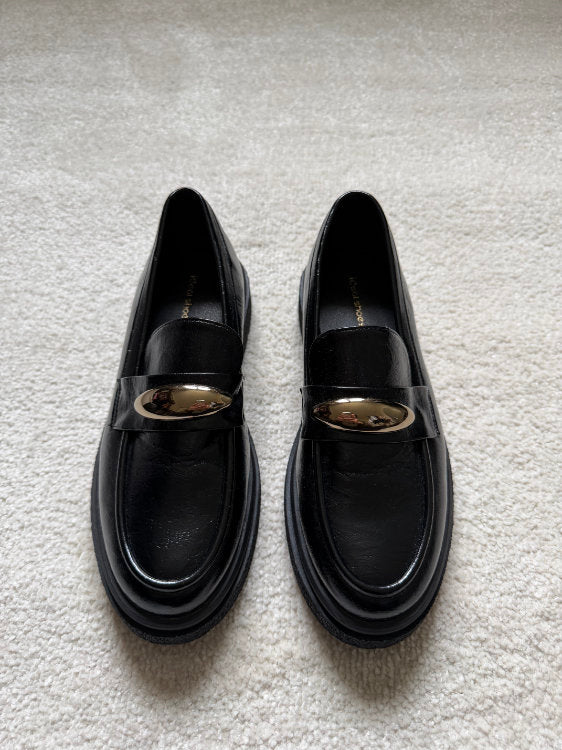 Mocassins avec boucle dorée