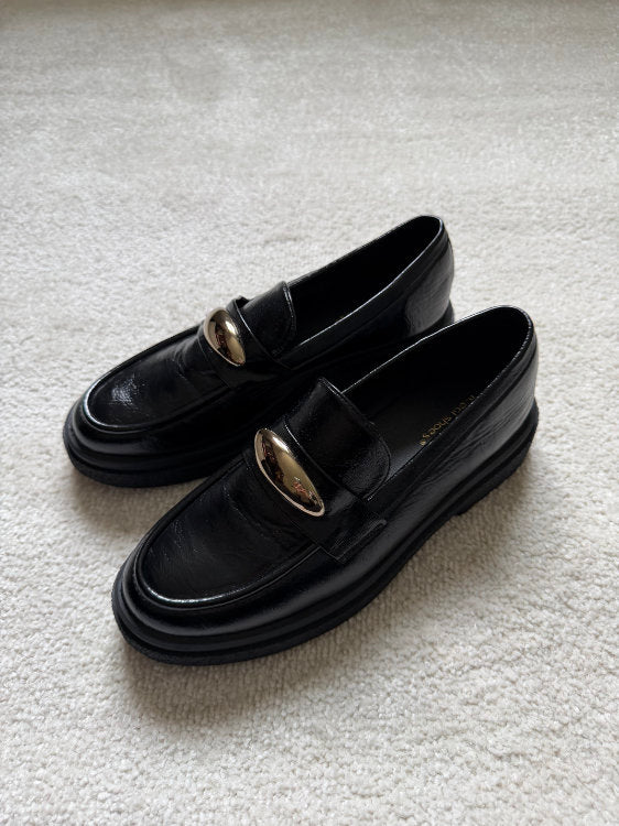 Mocassins avec boucle dorée