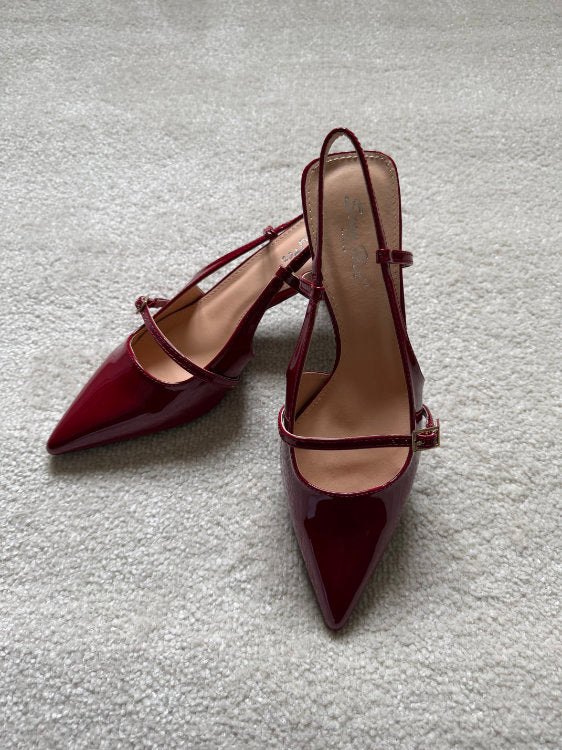 Slingback à talons kitten heel