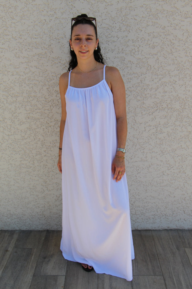 Robe longue à bretelles