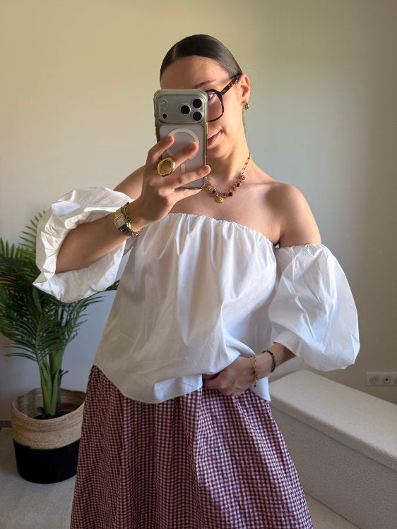 Blouse manches bouffantes