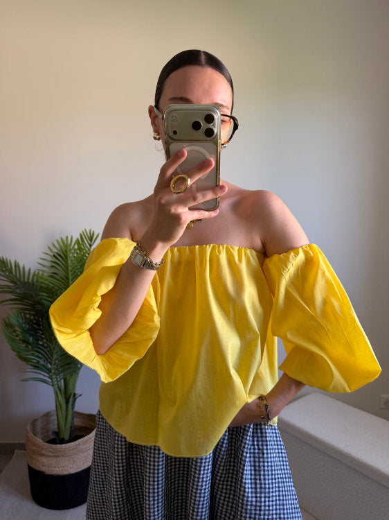 Blouse manches bouffantes