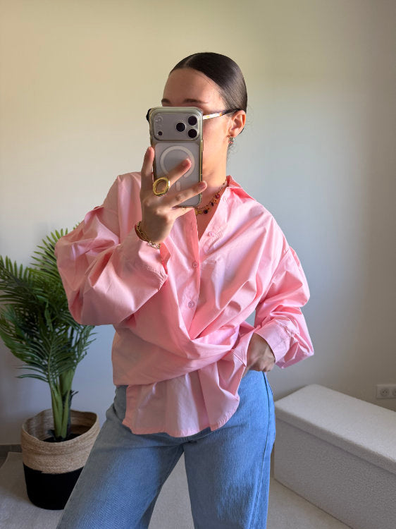 Chemise asymétrique manches longues