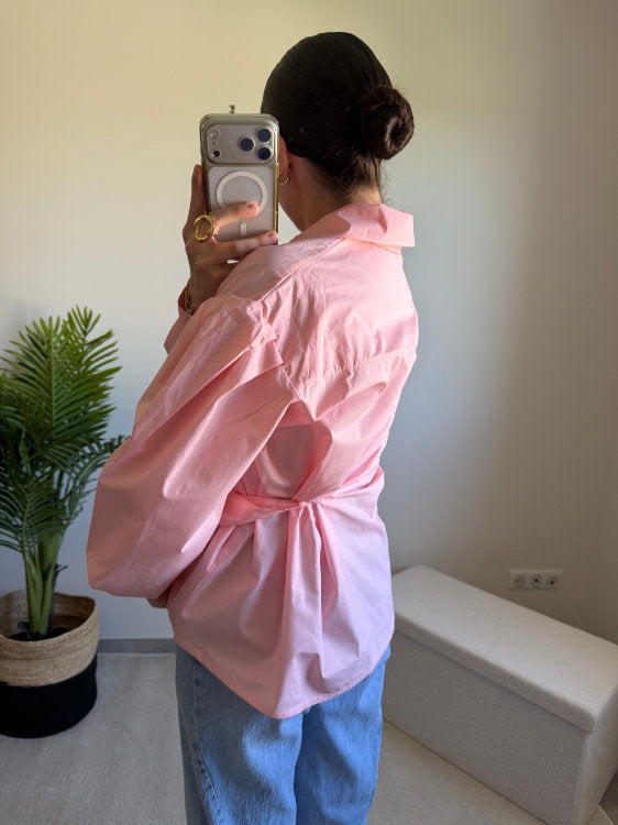 Chemise asymétrique manches longues
