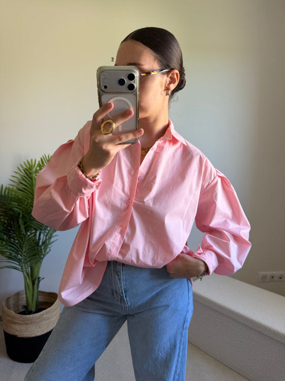 Chemise asymétrique manches longues