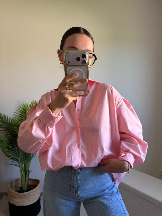 Chemise asymétrique manches longues
