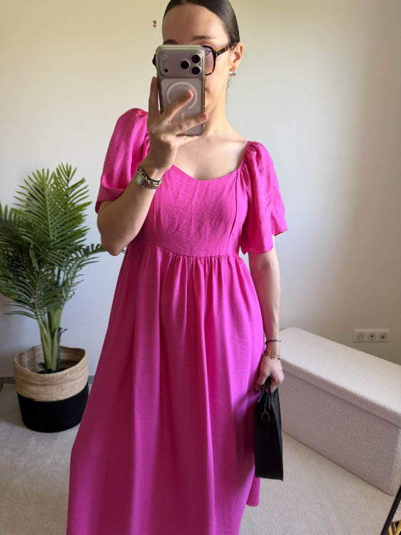 Robe longue nœud dans le dos