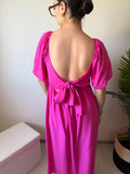 Robe longue nœud dans le dos